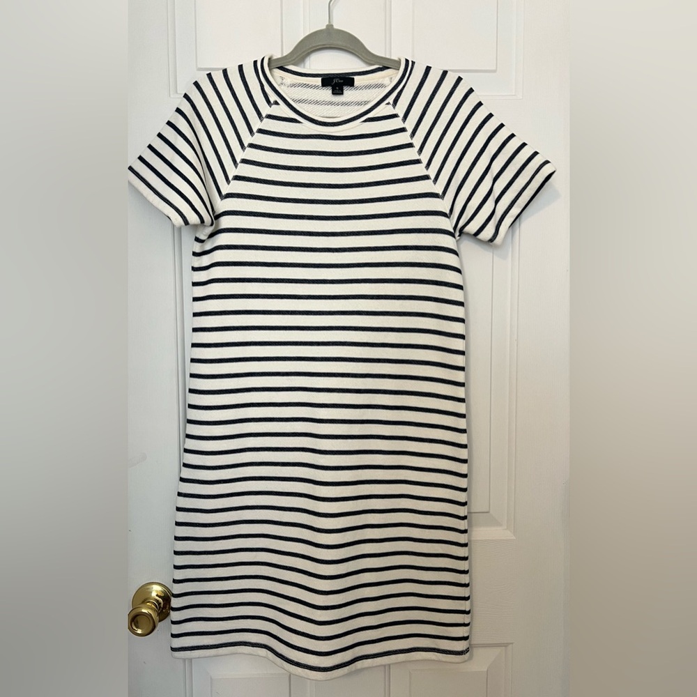 J. Crew Women’s Striped Short Sleeve Dress Size Small